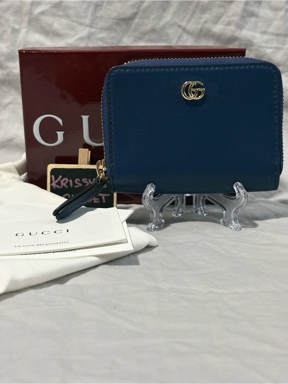💜💟 Authentic Gucci Flora Marmont Small Compact Zip Wallet - Japan Exclusive